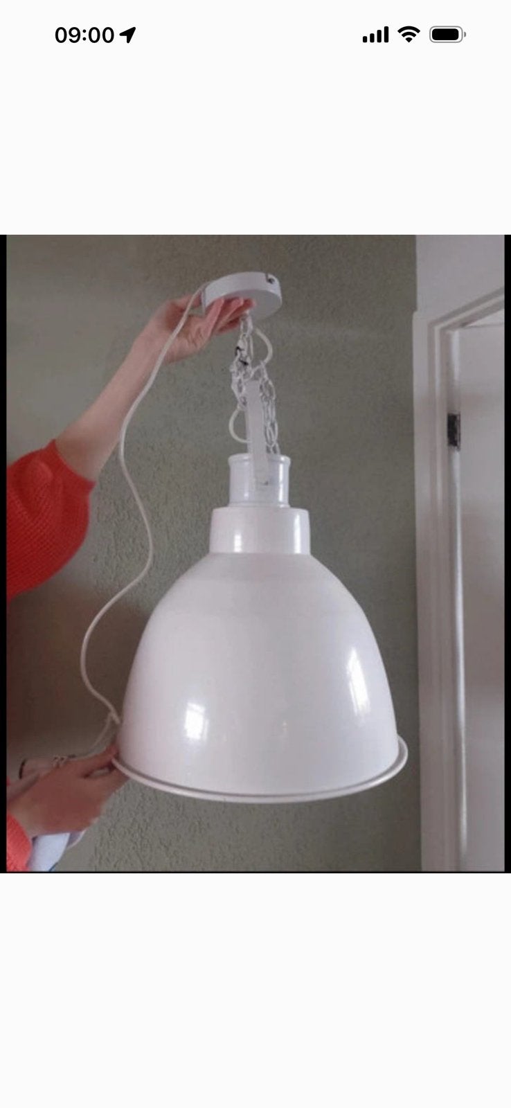 Eyecatcher! Witte hanglamp, Huis en Inrichting, Lampen | Hanglampen, Ophalen, Zo goed als nieuw