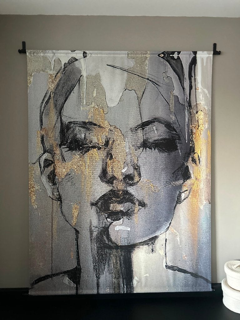 Mooie wanddoek, Ophalen, Overige typen, 125 cm of meer, Zo goed als nieuw