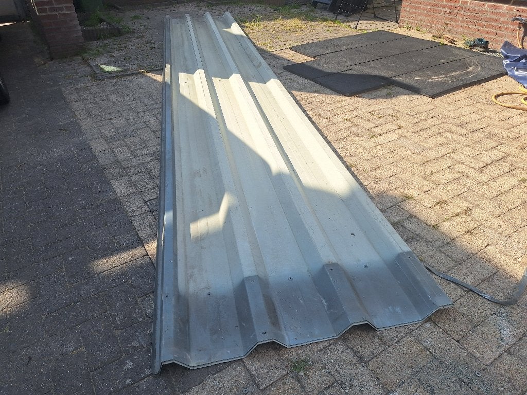 Damwandplaten dakplaten Koopje ideaal voor afdak/ carport, Overige kleuren, Zo goed als nieuw, 15 m² of meer, Metaal