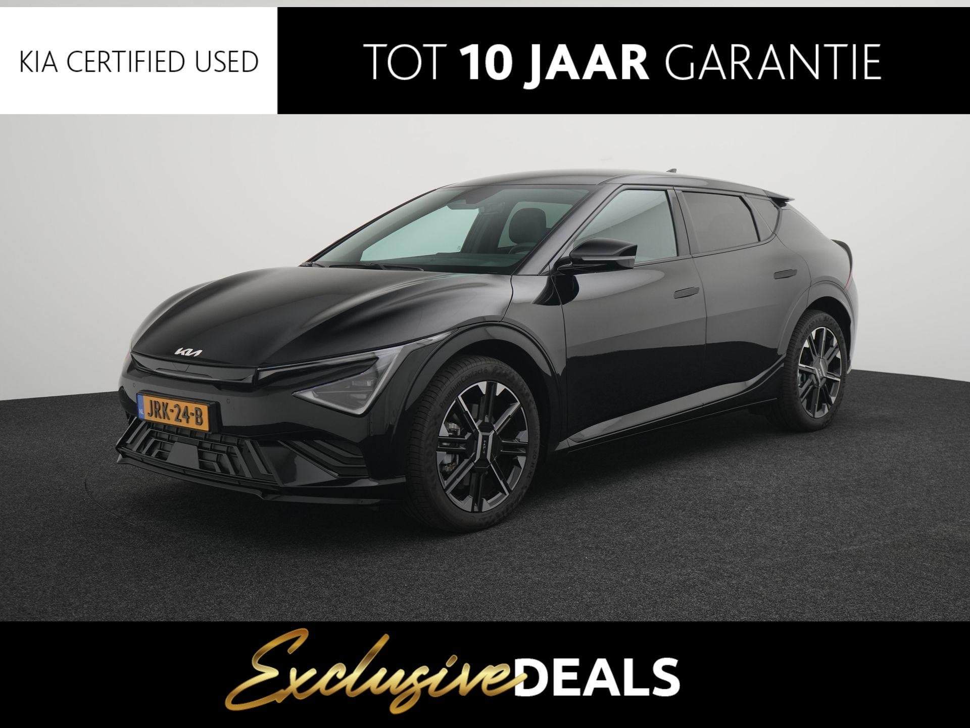 Kia EV6 GT-Line Business Edition 84 kWh APPLE CARPLAY | ADAP, Auto's, Automaat, Achterwielaandrijving, 1960 kg, Zwart