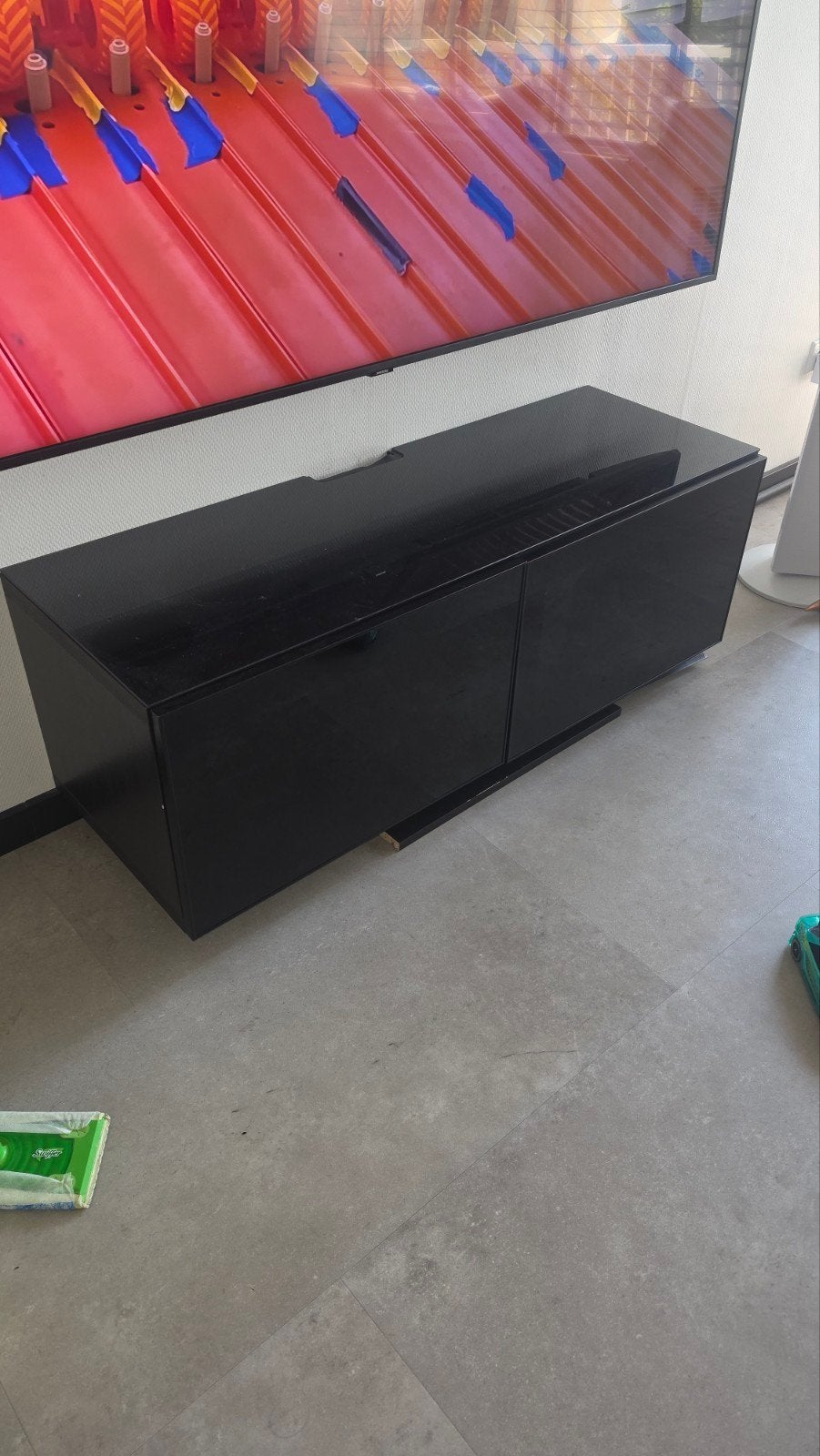 besta tvmeubel zwevend, Huis en Inrichting, Kasten | Televisiemeubels, Ophalen, Gebruikt, 100 tot 150 cm, Minder dan 100 cm