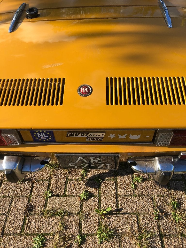Fiat 850 0.9 Spider US 1970 Geel, foto 12