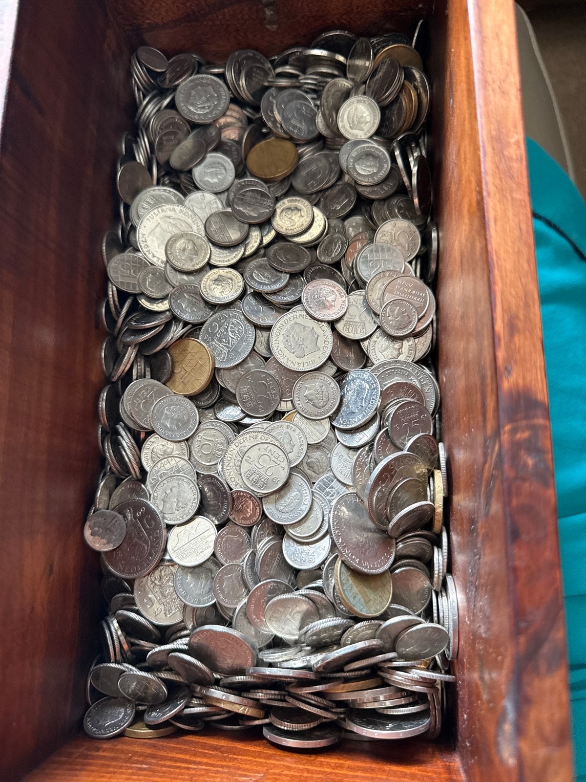 10 kg nikkelen Nederlandse munten (gulden tijdperk), Ophalen of Verzenden, Koningin Juliana, Overige waardes, Losse munt