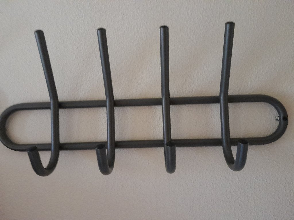 kapstok metaal bruin / brons kleur, Wandkapstok, Ophalen of Verzenden, Zo goed als nieuw, Minder dan 100 cm