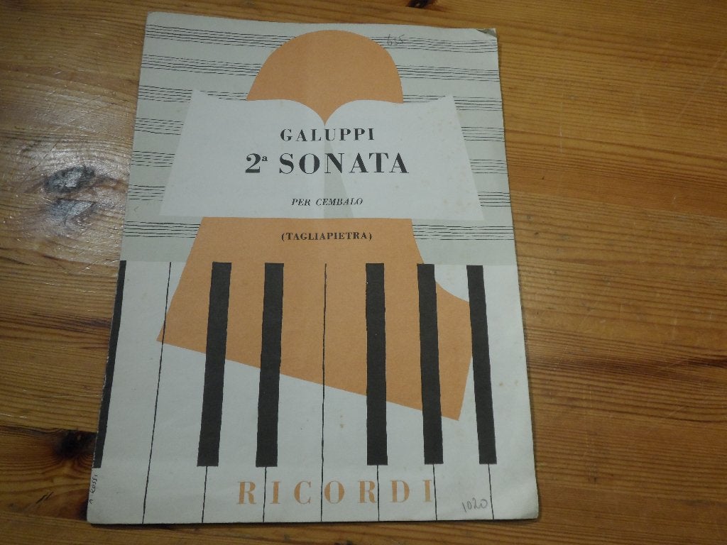 Galuppi - 2e sonata per cembalo, Gebruikt, Klassiek, Ophalen of Verzenden, Artiest of Componist