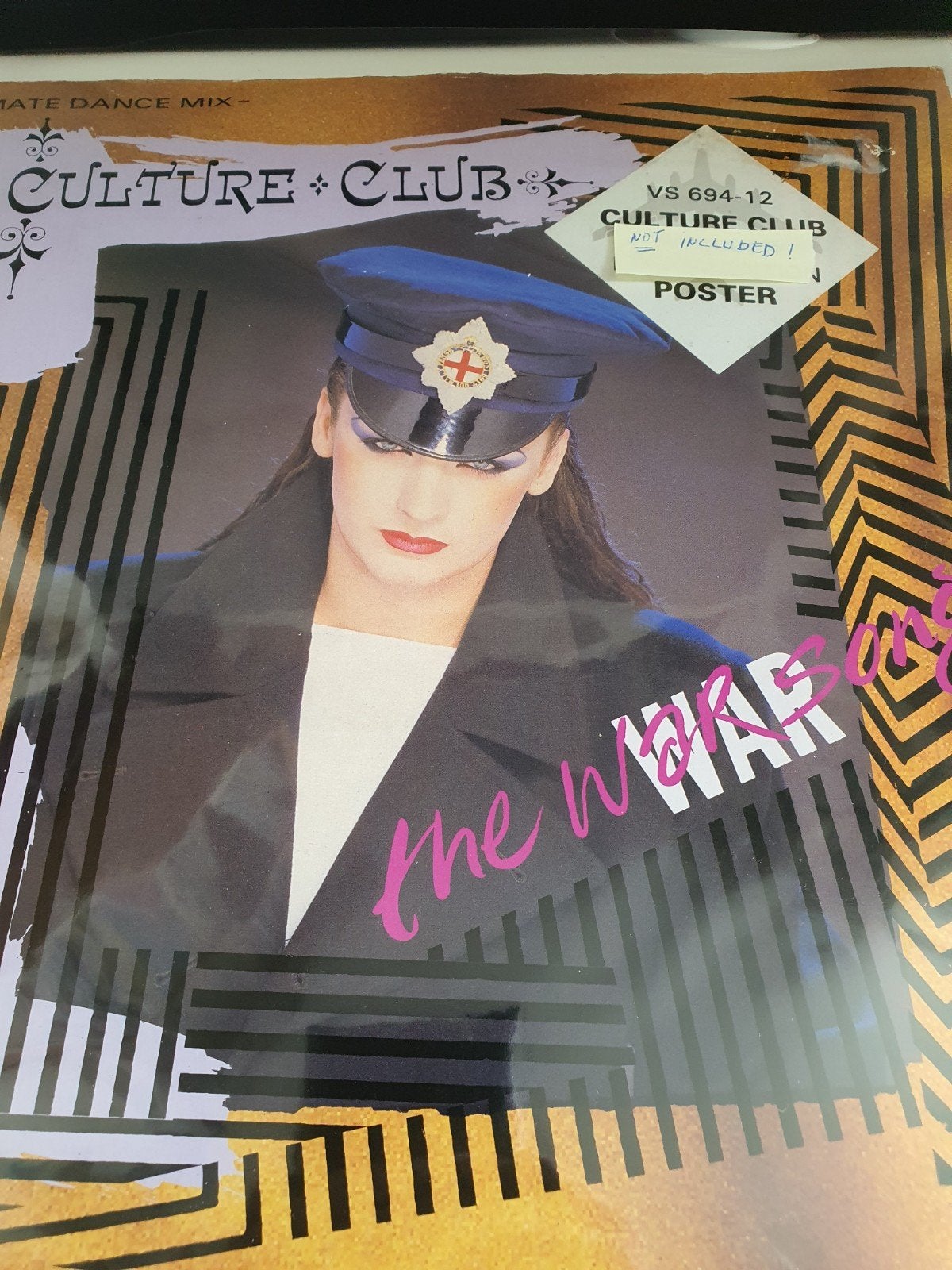 Maxisingle vinyl CULTURE CLUB, THE WAR SONG, Ophalen of Verzenden, Gebruikt, 12 inch