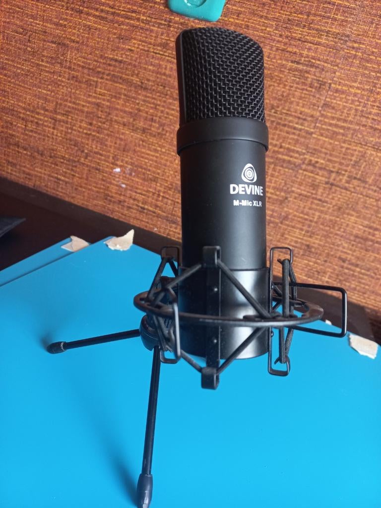 Devine M-Mic XLR Microfoon met Statief en Accessoires, Muziek en Instrumenten, Microfoons, Zo goed als nieuw, Studiomicrofoon