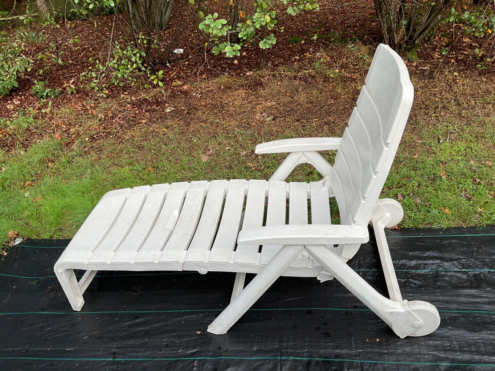 Ligstoel kunststof, Tuin en Terras, Ophalen, Gebruikt, Kunststof