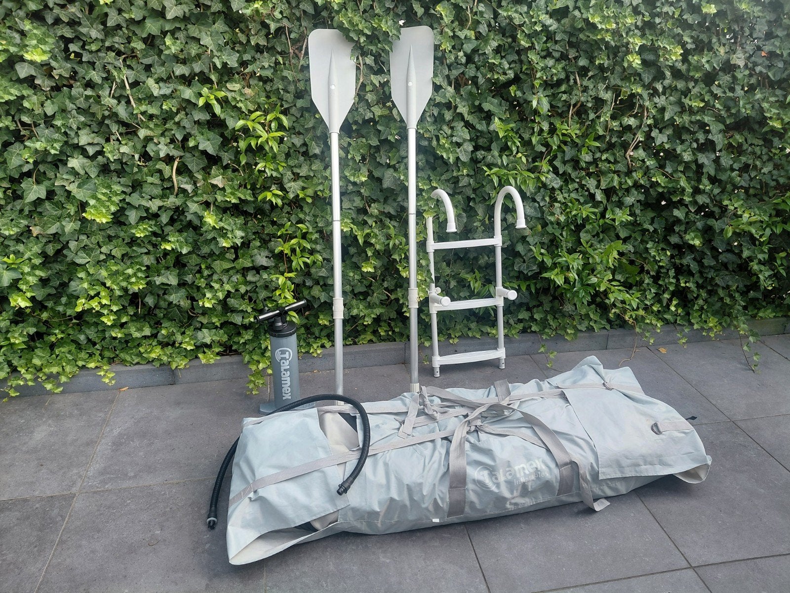 Talamex Aqualine 240 rubberboot met airdeck. Zgan, Ophalen, Airdeck, Zo goed als nieuw, Peddels