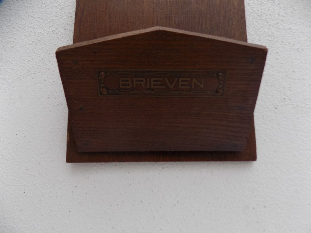 Lektuurschap brievenbak dossierbak jaren 30 vintage, Ophalen of Verzenden, Gebruikt, Hout