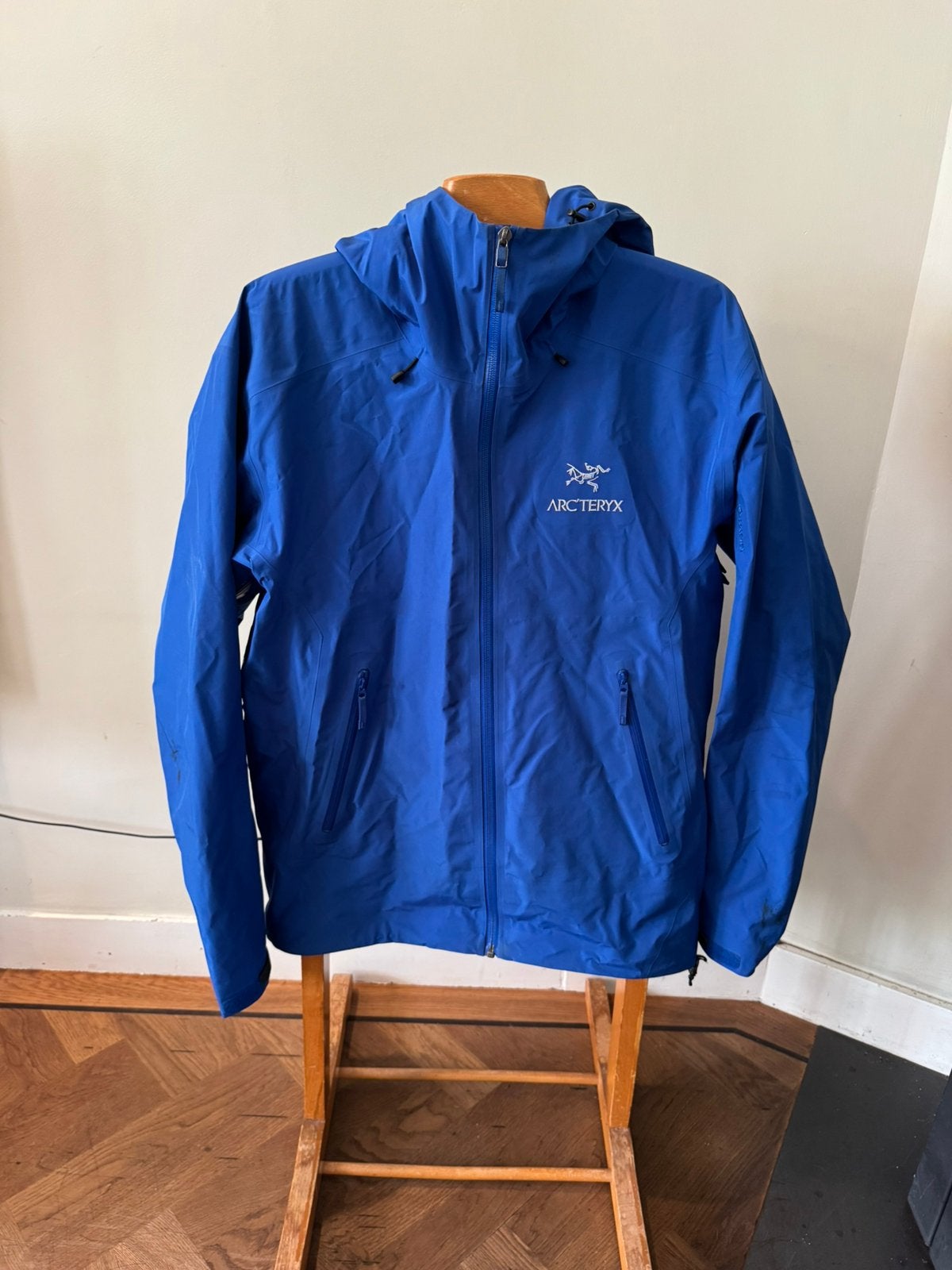 Heren jas Arc’teryx Gore-tex maat M/L, Verzenden, Zo goed als nieuw, Maat 52/54 (L), Blauw