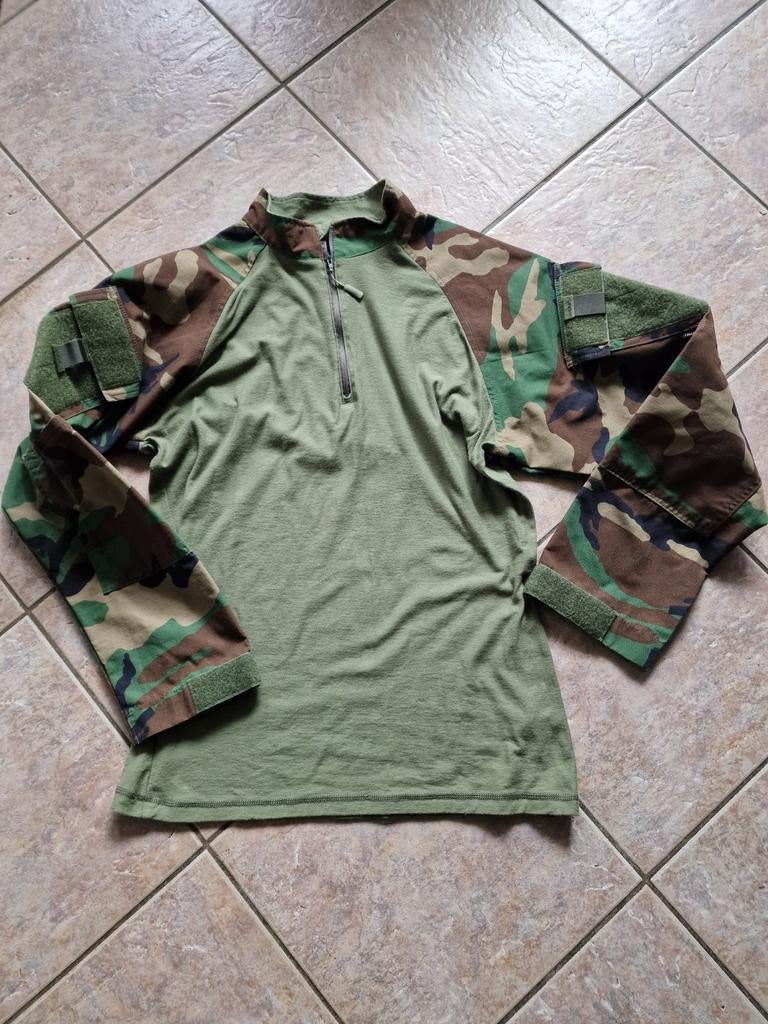 Tru spec UBAC combat shirt woodland korps mariniers, Verzamelen, Militaria | Algemeen, Ophalen of Verzenden, Marine, Nederland
