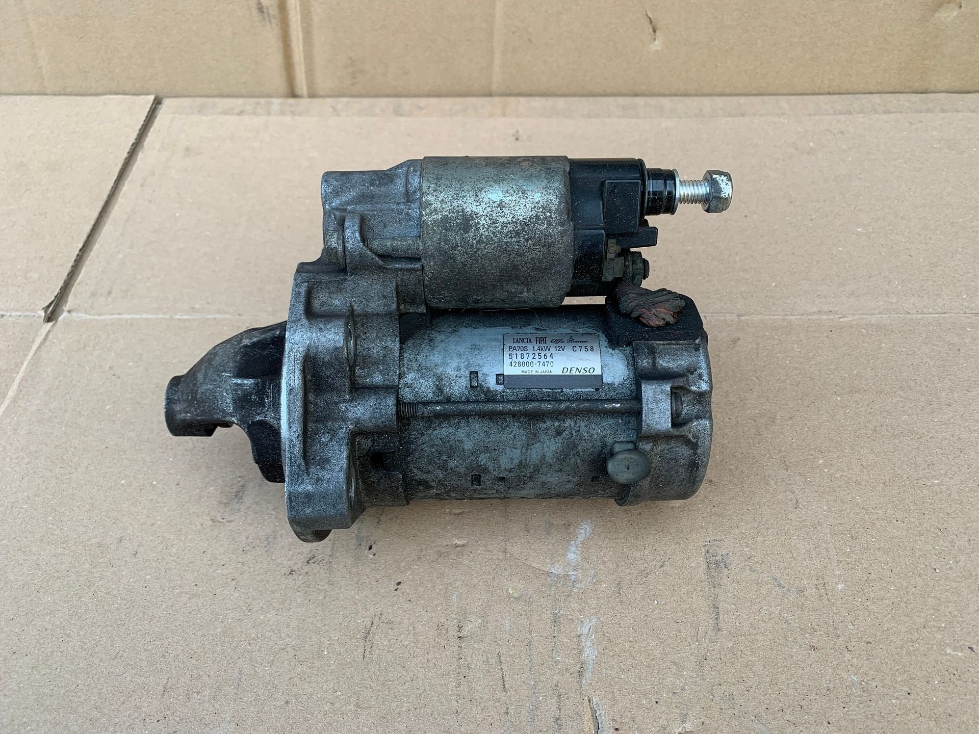 startmotor 0,9 fiat panda / 500 / lancia Ypsilon alfa mito, Gebruikt, -, -, Ophalen of Verzenden