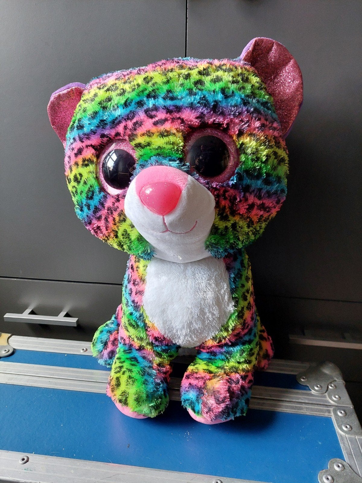 TY Knuffel 40 cm hoog - Regenboog kat, Gebruikt, Overige typen, Ophalen of Verzenden, Met label