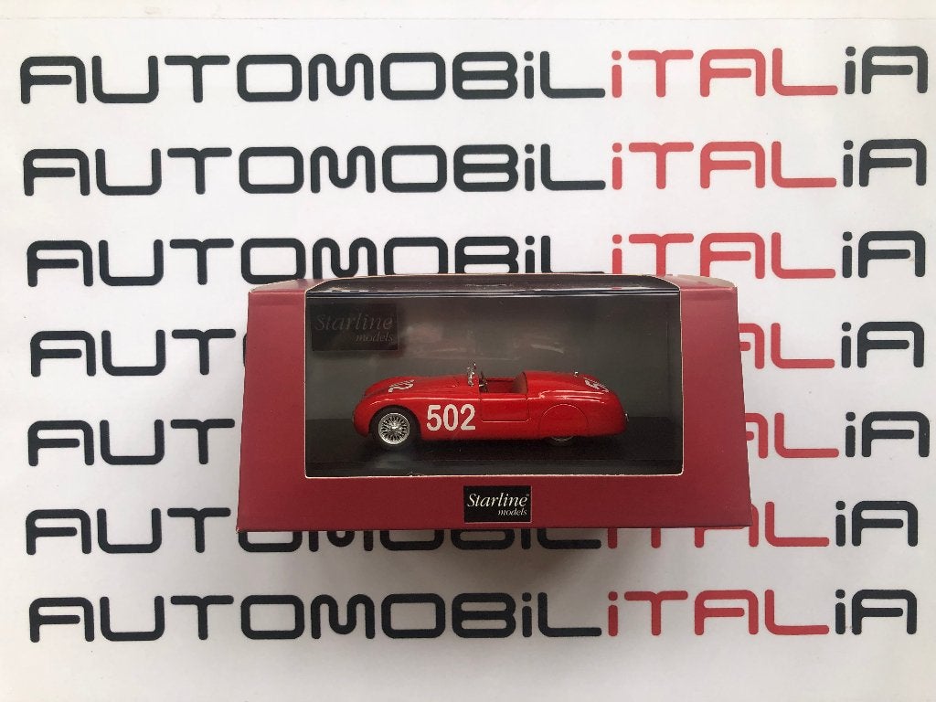 Cisitalia 202 Spyder Mille Miglia #502 rosso Starline 1:43, Ophalen of Verzenden, Nieuw, Auto, Overige merken