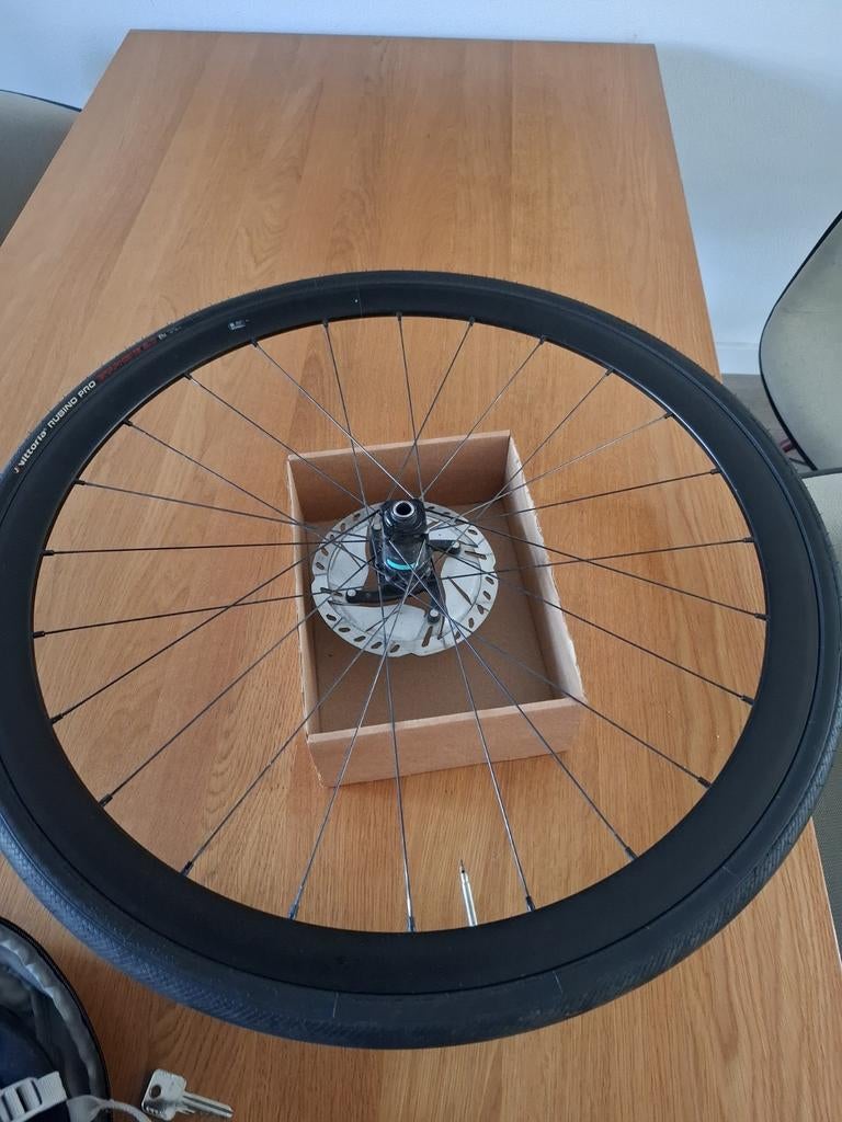 Fulcrum race / gravel voorwiel schijfrem 28 inch, Fietsen en Brommers, Fietsonderdelen, Fulcrum, Band, Ophalen of Verzenden, Zo goed als nieuw
