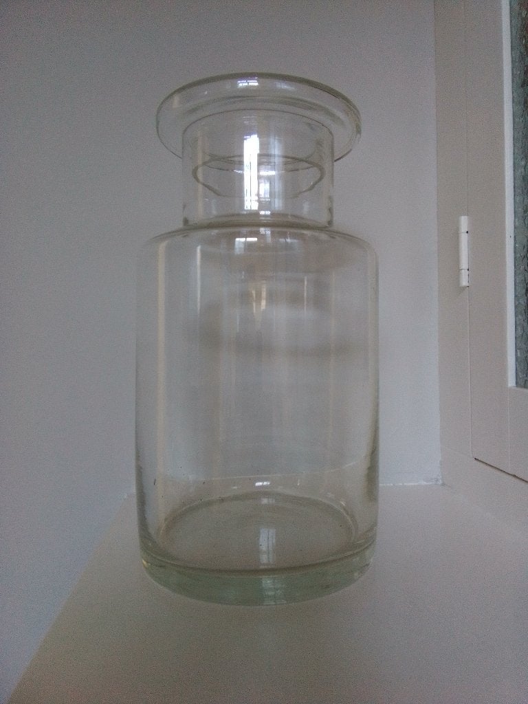 grote glazen apothekers pot, Ophalen, Gebruikt, Glas