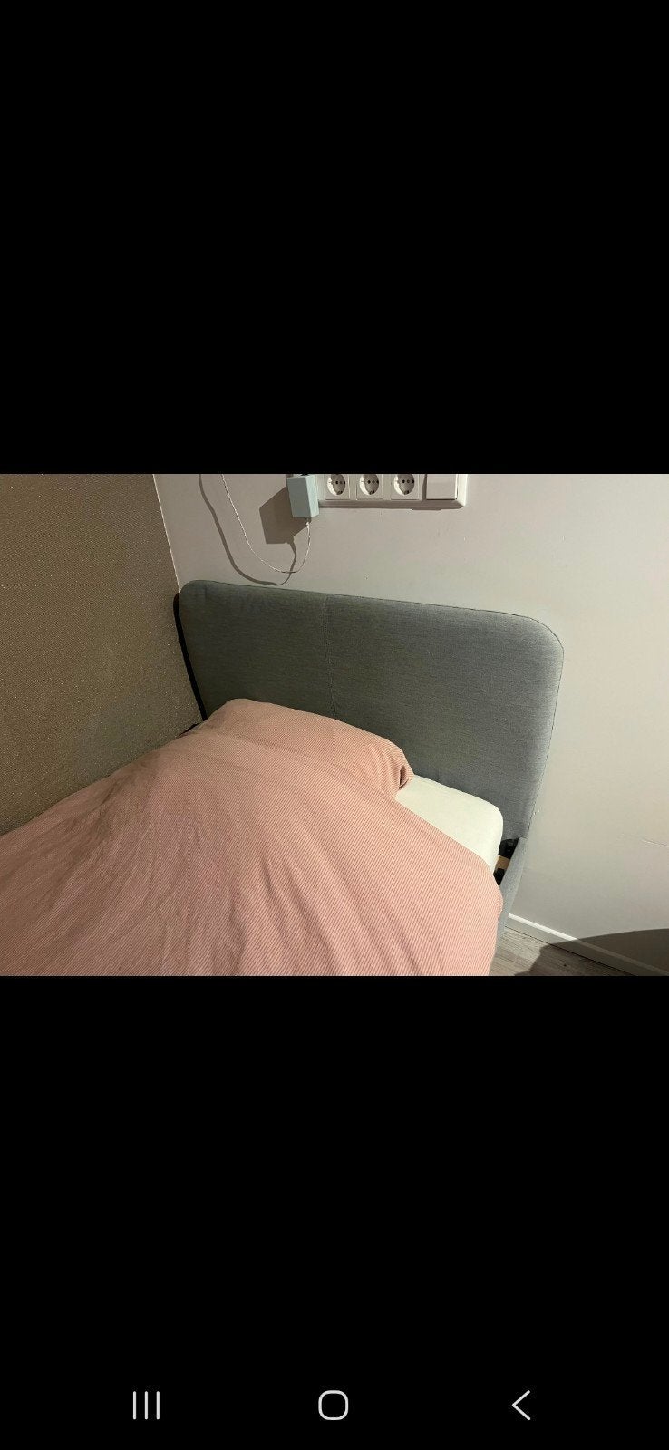 Comfortabel eenpersoonsbed ikea met hoofdbord, Ophalen, Gebruikt, 90 cm, Eenpersoons