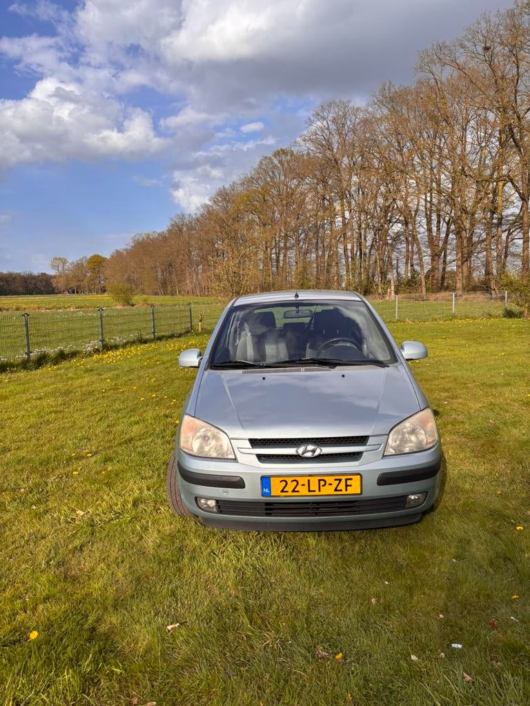 Hyundai Getz 1.3 3DRS 2003 Blauw, Voorwielaandrijving, 450 kg, 40 €/maand, Zwart