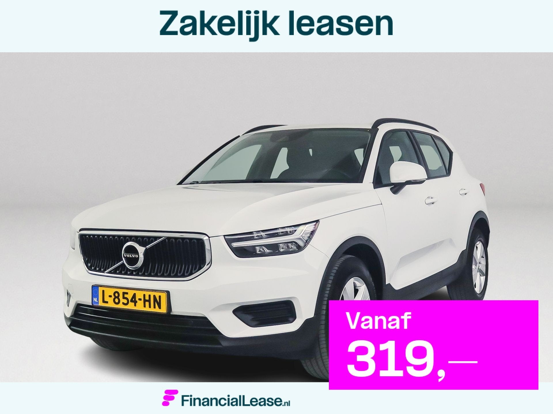 Volvo XC40 T2 Momentum Core | Park assist | LED | Cruise con, Gebruikt, Wit, Origineel Nederlands, Bedrijf