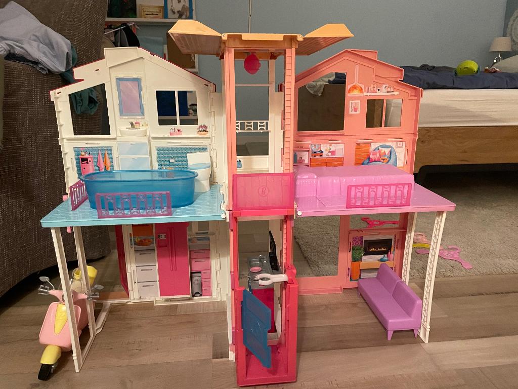 Barbiehuis, Ophalen, Gebruikt, Poppenhuis