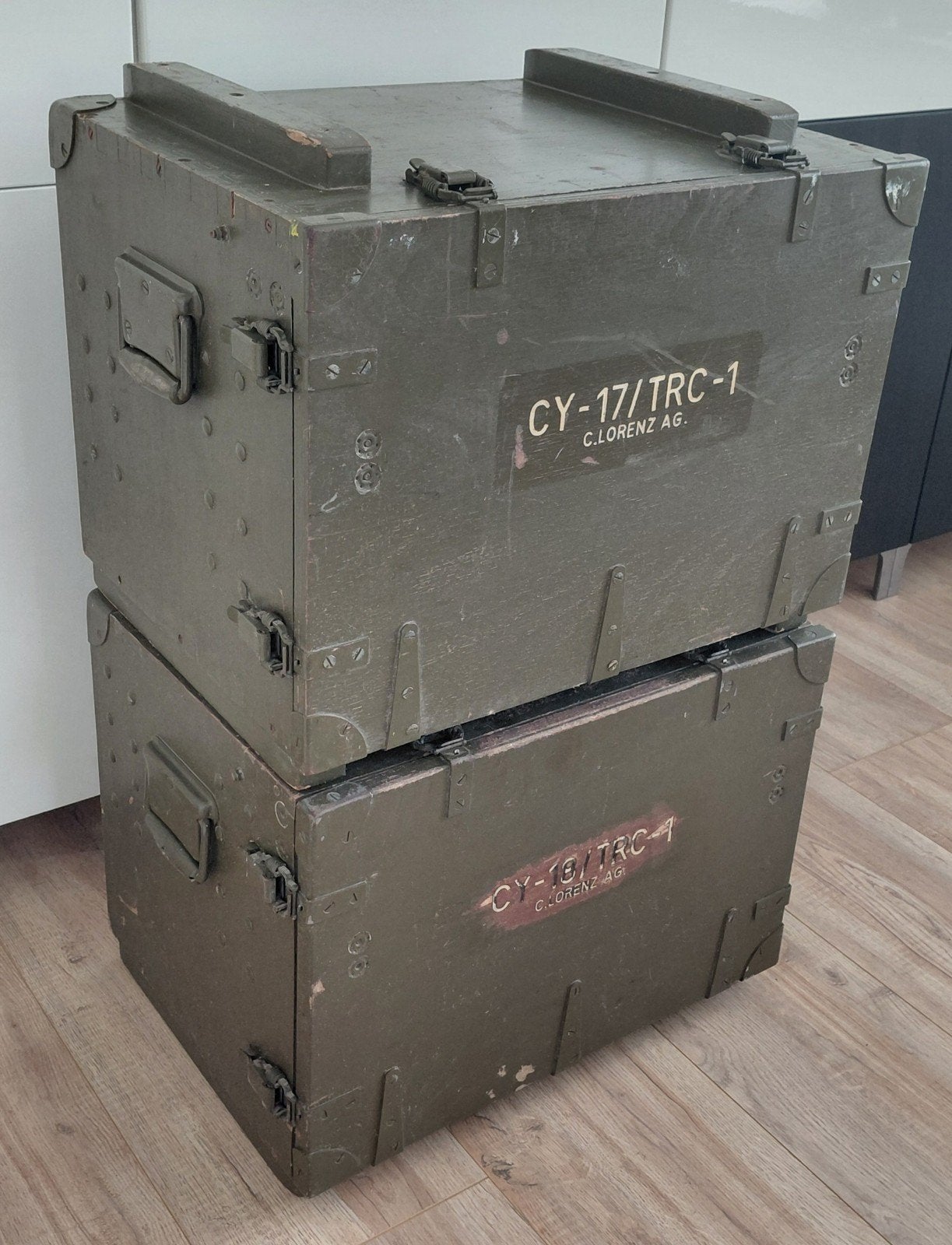 Militaire Radio Kisten AN/TRC-1 - Vintage Leger Opslag, Ophalen, Landmacht, Overige gebieden, Kist of Geocache