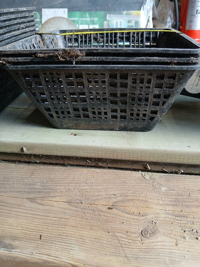 vijvermand vierkant 5x, Ophalen of Verzenden, Gebruikt, Overige typen