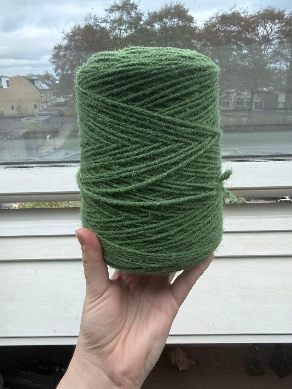 Yarn Wool green, Ophalen of Verzenden, Nieuw, Breien of Haken, Wol of Garen