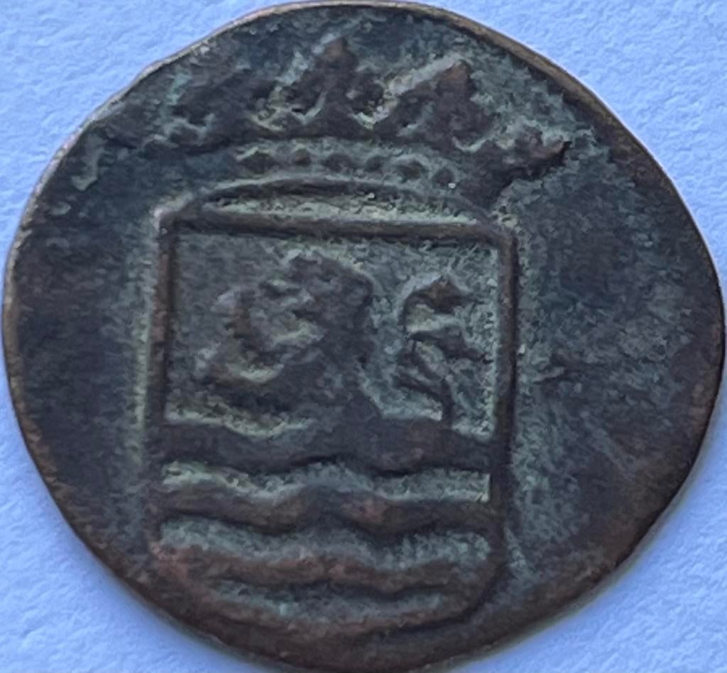 VOC Zeand halve duit 1770, Postzegels en Munten, Munten | Nederland, Ophalen of Verzenden, Vóór koninkrijk, Overige waardes, Losse munt