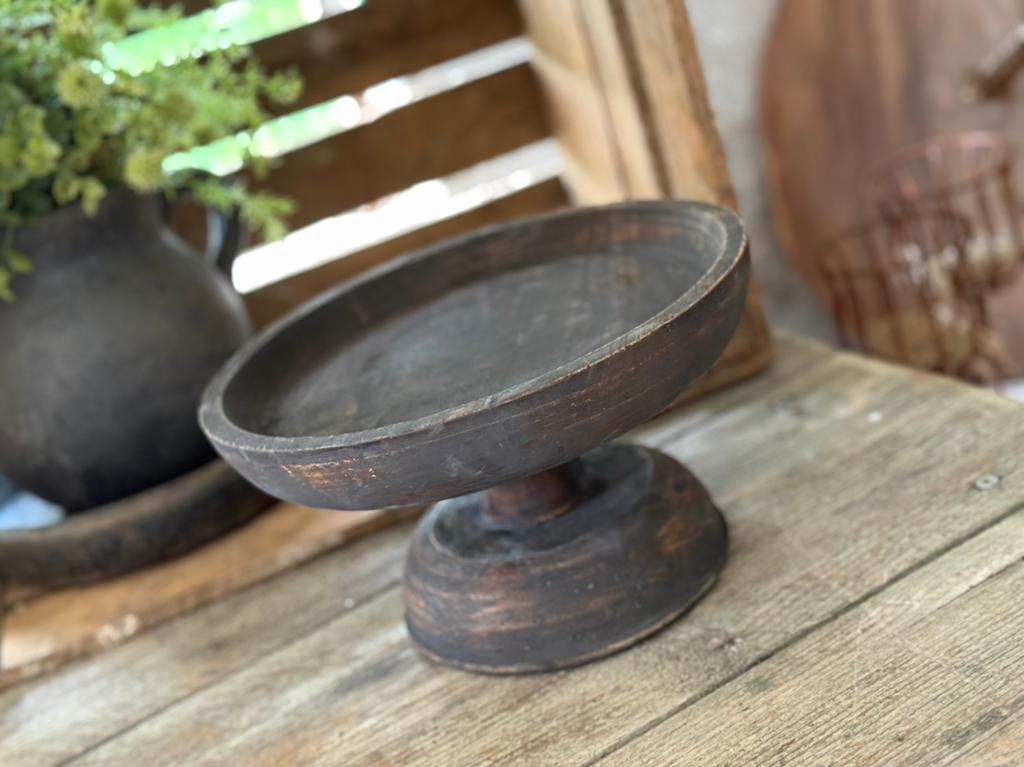 Landelijk houten plateau op voet, Hout, Nieuw, Ophalen of Verzenden, Landelijk