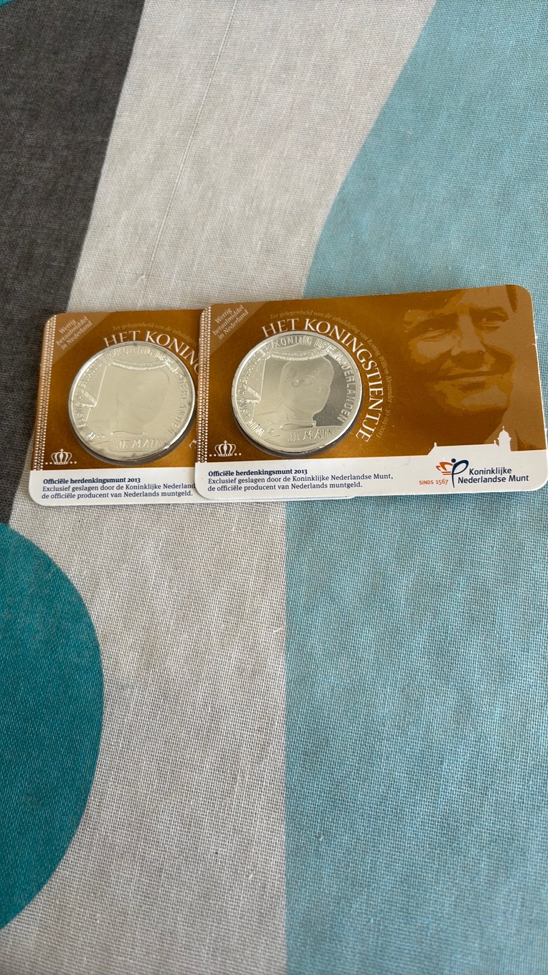 Het koningstientje, Postzegels en Munten, Ophalen of Verzenden
