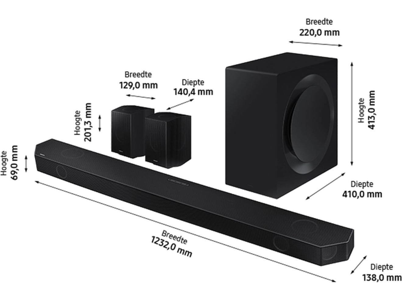 Mooie Samsung Sounbar HW-Q990B, Ophalen, Zo goed als nieuw