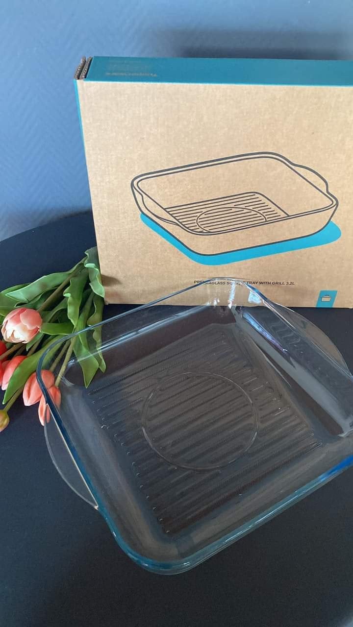 Tupperware premiaglass ovenschaal 3.2l, nieuw, Ophalen of Verzenden, Nieuw, Overige typen, Vaatwasserbestendig
