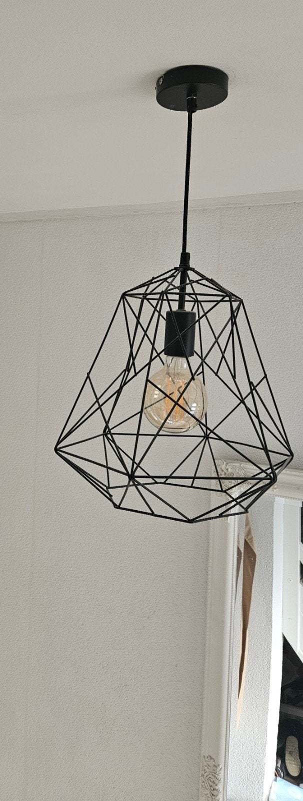 industriele lamp zonder lampje, Ophalen