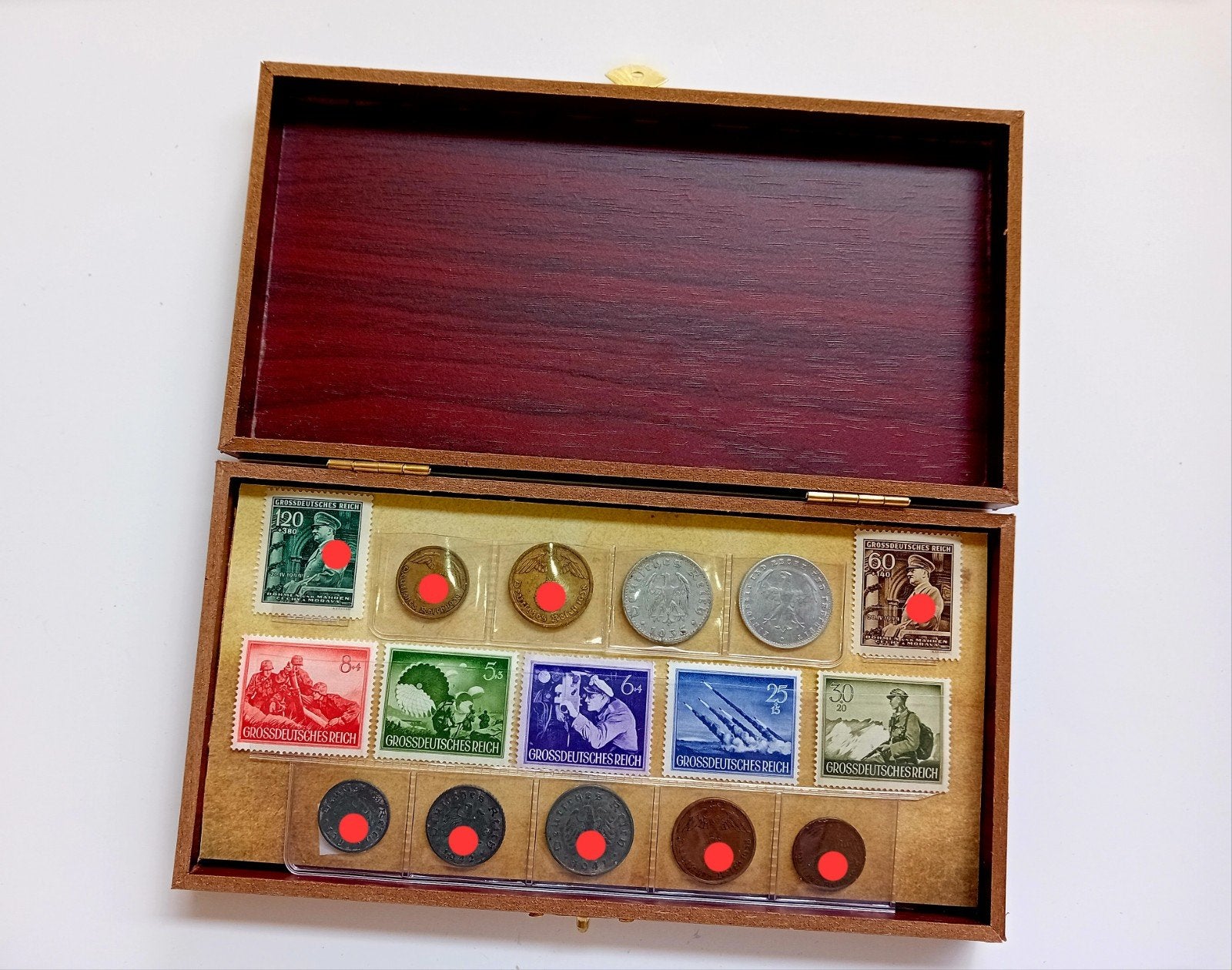 Muntenset WW2 Reichspfennig Zink Brons Messing Aluminium, Ophalen of Verzenden, Overige soorten, Duitsland, Overige typen