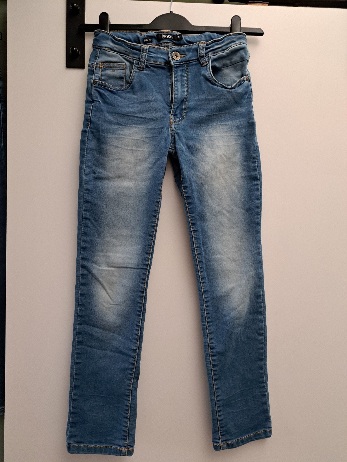 Z.g.a.n. Jongens spijkerbroek mt 152 slimfit, Kinderen en Baby's, Kinderkleding | Maat 152, Broek, Ophalen of Verzenden, Zo goed als nieuw