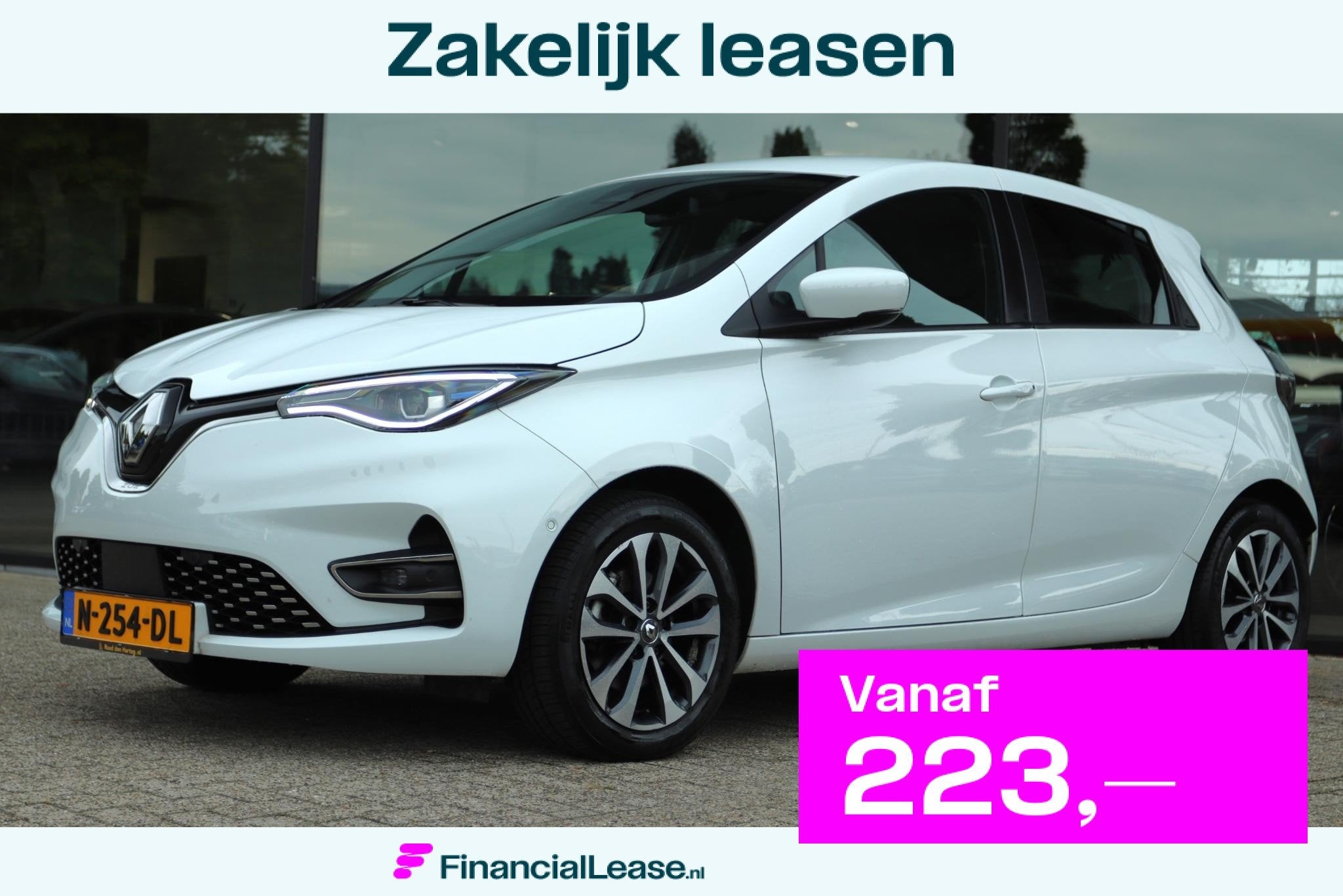 RENAULT ZOE R135 INTENS 52KWH SOH 92.4% | KOOPACCU | CARPLAY, 136 pk, Gebruikt, Wit, Origineel Nederlands