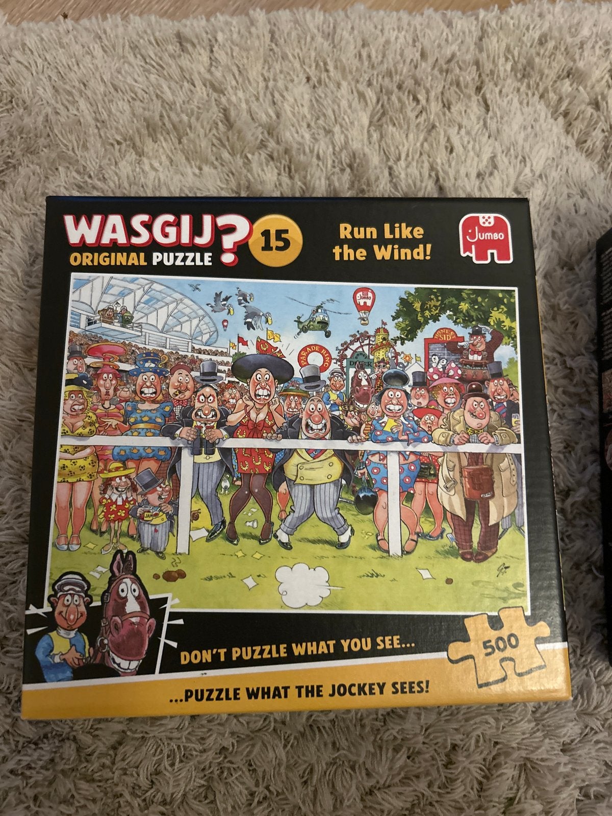 Wasgij? Puzzels - Run Like the Wind & Rock around the Clock, Ophalen, 500 t/m 1500 stukjes, Gebruikt, Legpuzzel