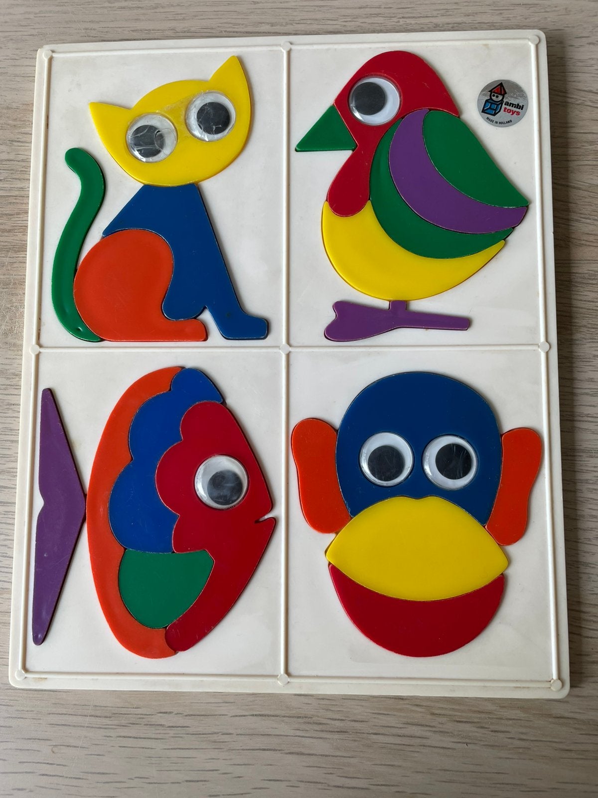 Ambi Toys retro/ vintage/  vormen/ puzzel. Versturen kan, Ophalen, Gebruikt