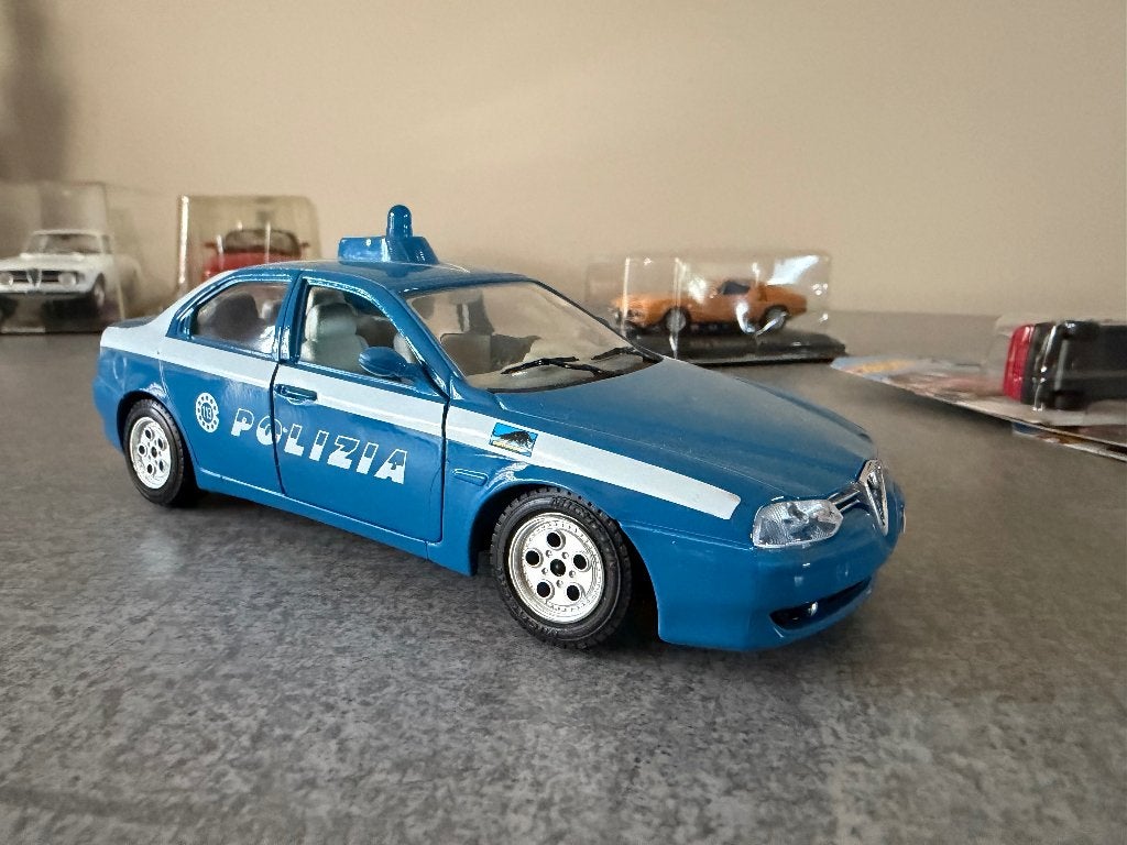 Alfa 156 Polizia 1/24, Ophalen of Verzenden, Gebruikt, Auto, Bburago