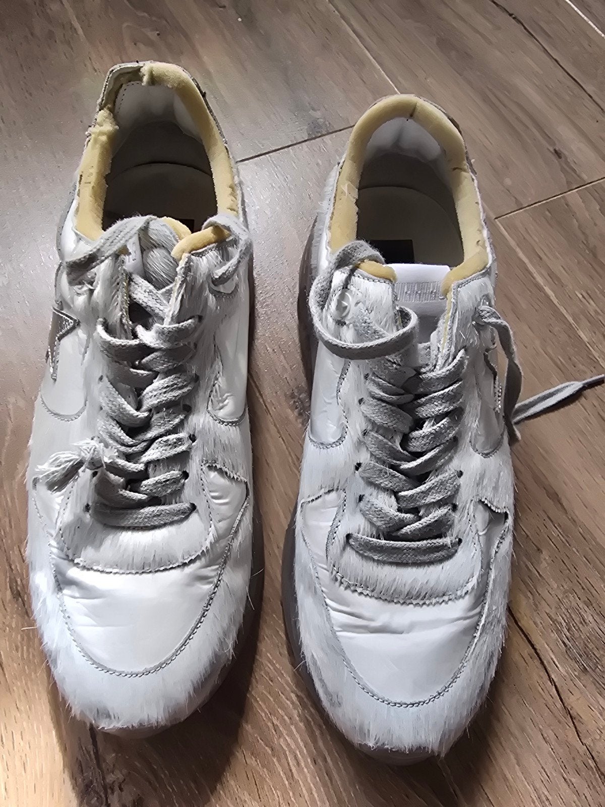 Golden Goose Running Sneakers Mt 40 Wit Zilver, Glitt, Wit, Ophalen of Verzenden, Sneakers of Gympen, Golden Goose