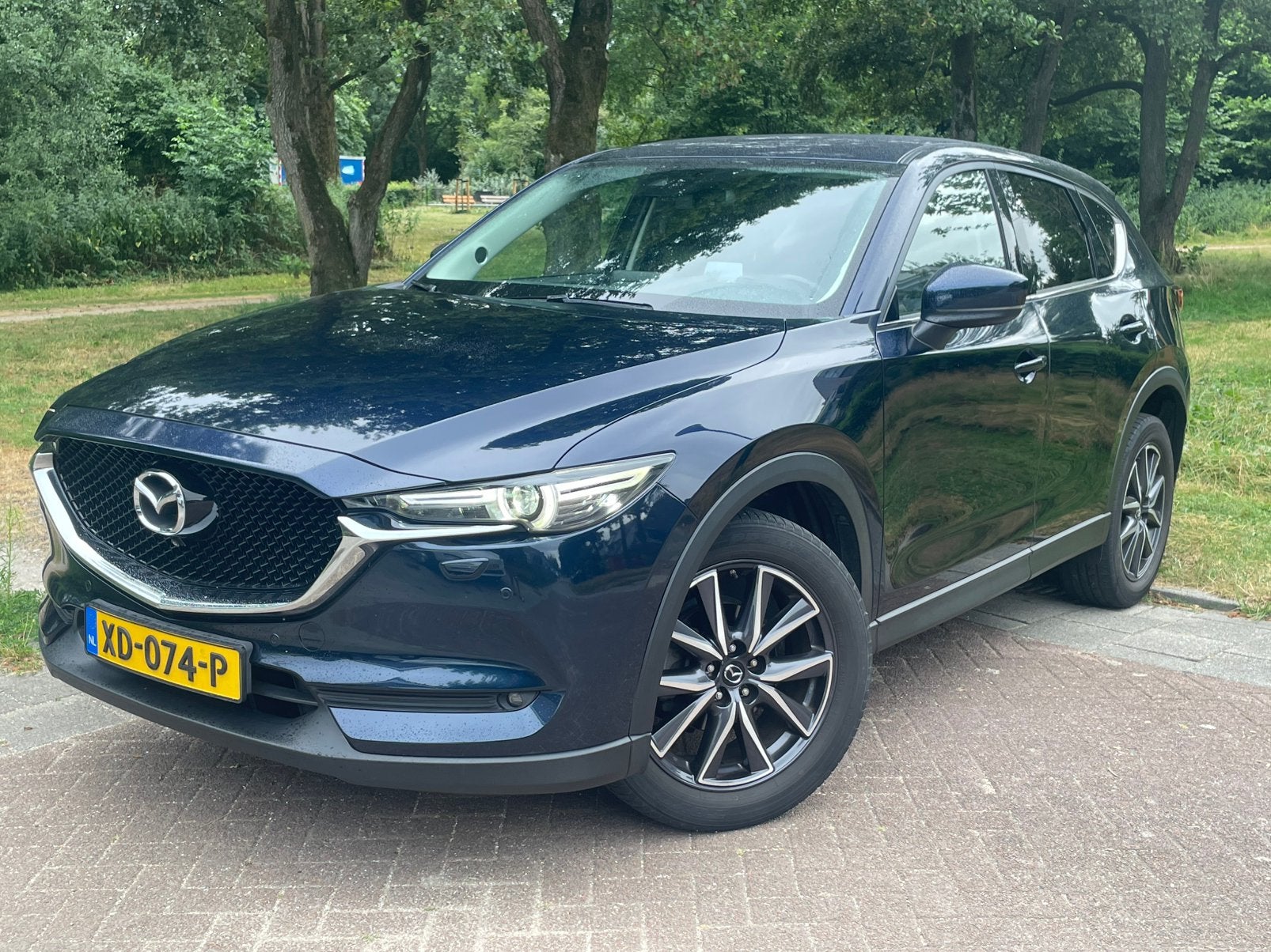 Mazda CX-5 2.0 Luxury Aut trekhaak LED Leder Bose 360 19inch, Auto's, Mazda, 1998 cc, Zwart, 4 cilinders, 2000 kg