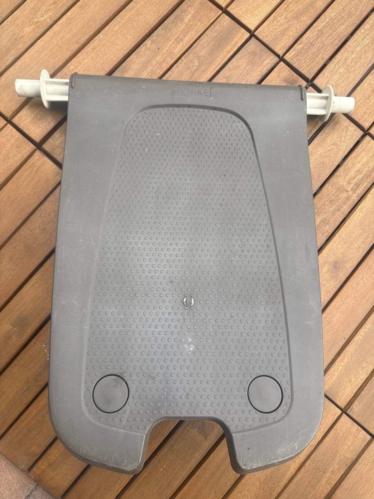Stokke Tripp Trapp Baby Set Voetplaat Grijs, Ophalen, Gebruikt, Overige typen