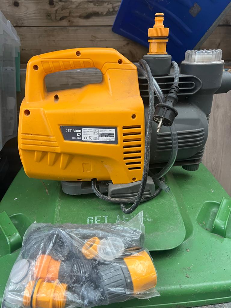 Hozelock Jet 3000 K7 Tuinpomp - Gebruiksklaar, Ophalen of Verzenden, Gebruikt, Elektrisch, Besproeiingspomp