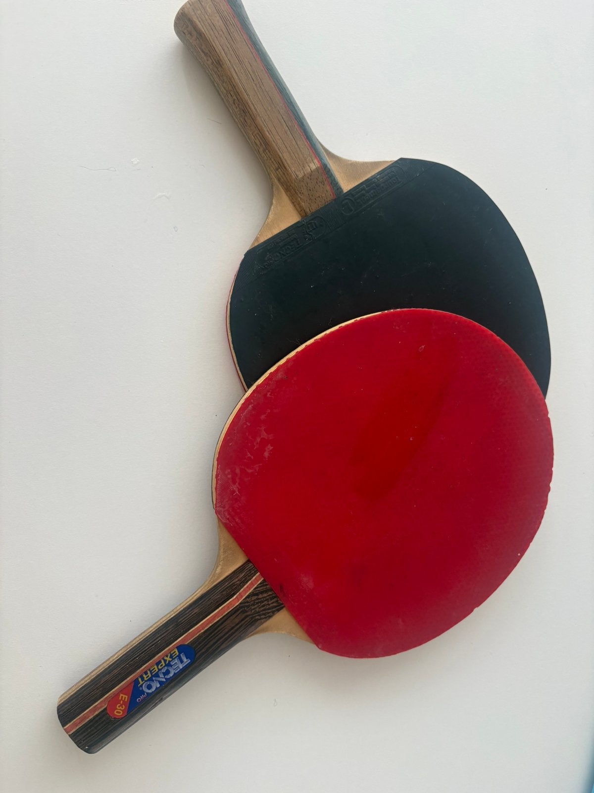Tafeltennisbatjes, 2 stuks, TECHO PRO EXPERT e-30, Sport en Fitness, Tafeltennis, Ophalen, Net, Batje(s) of Balletje(s)