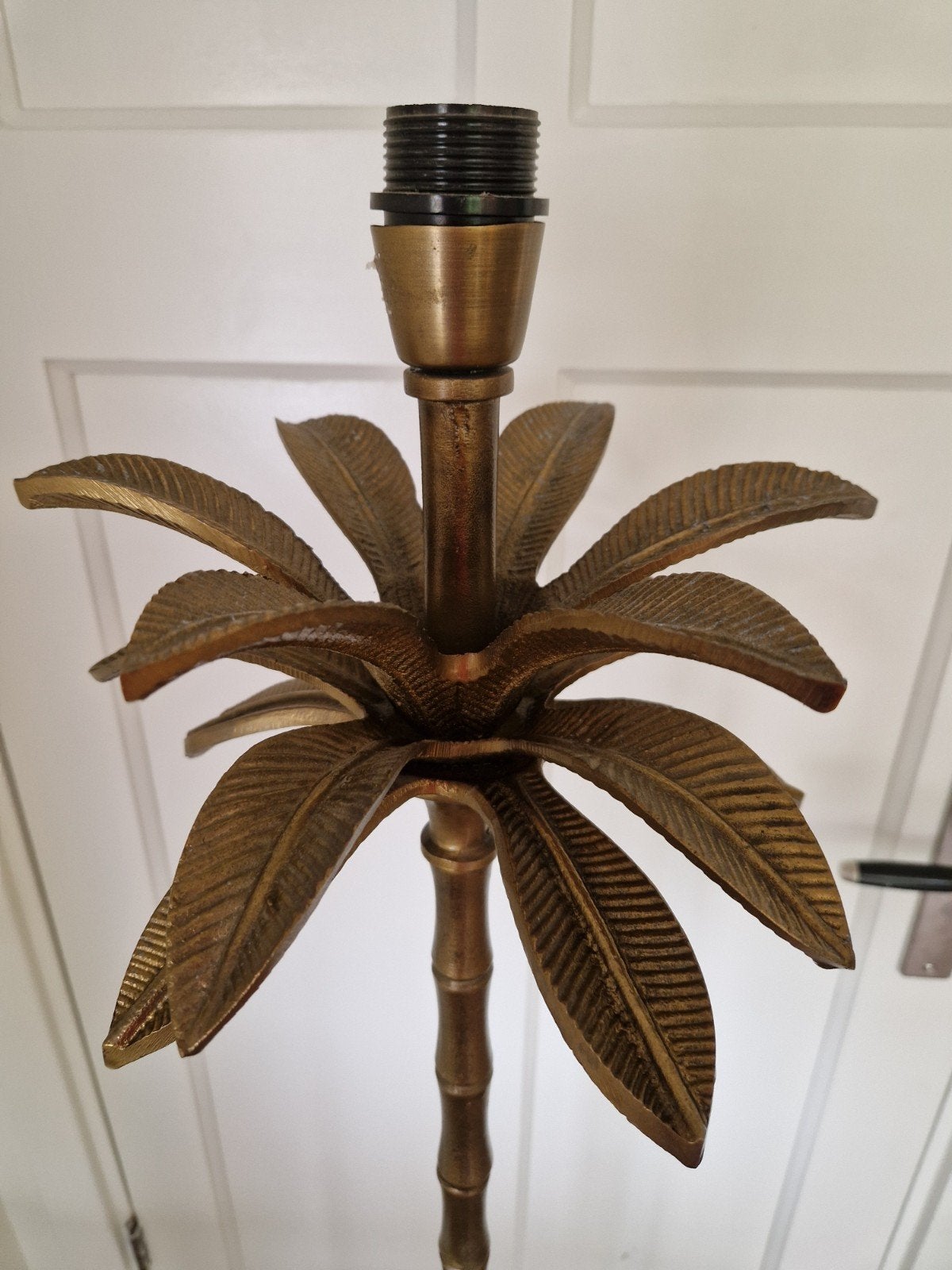 Gouden palmboom vloerlamp - Light & Living Armata, Huis en Inrichting, Lampen | Vloerlampen, Zo goed als nieuw, Ophalen