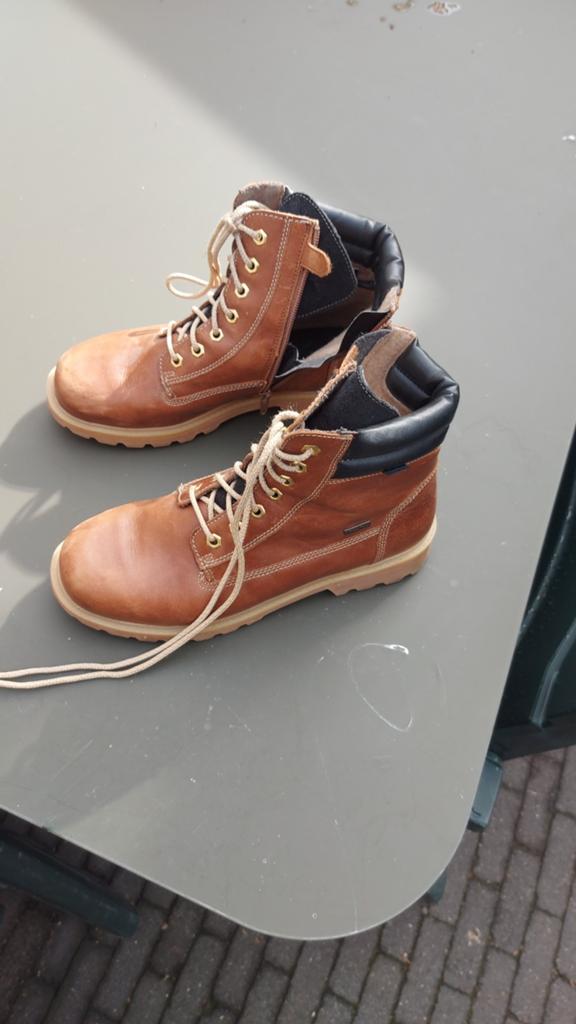 Bruine leren veterboots - Maat 39, Kleding | Dames, Schoenen, Ophalen of Verzenden, Gedragen, Bruin, Lage of Enkellaarzen