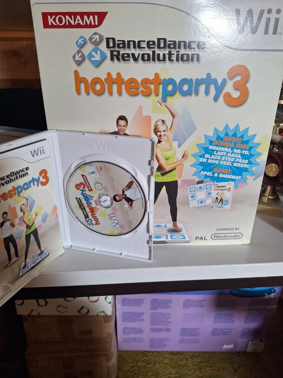 Wii dans mat met spel.1x gebruikt, Computers en Software, Ontwerp- en Bewerkingssoftware, Ophalen, Zo goed als nieuw