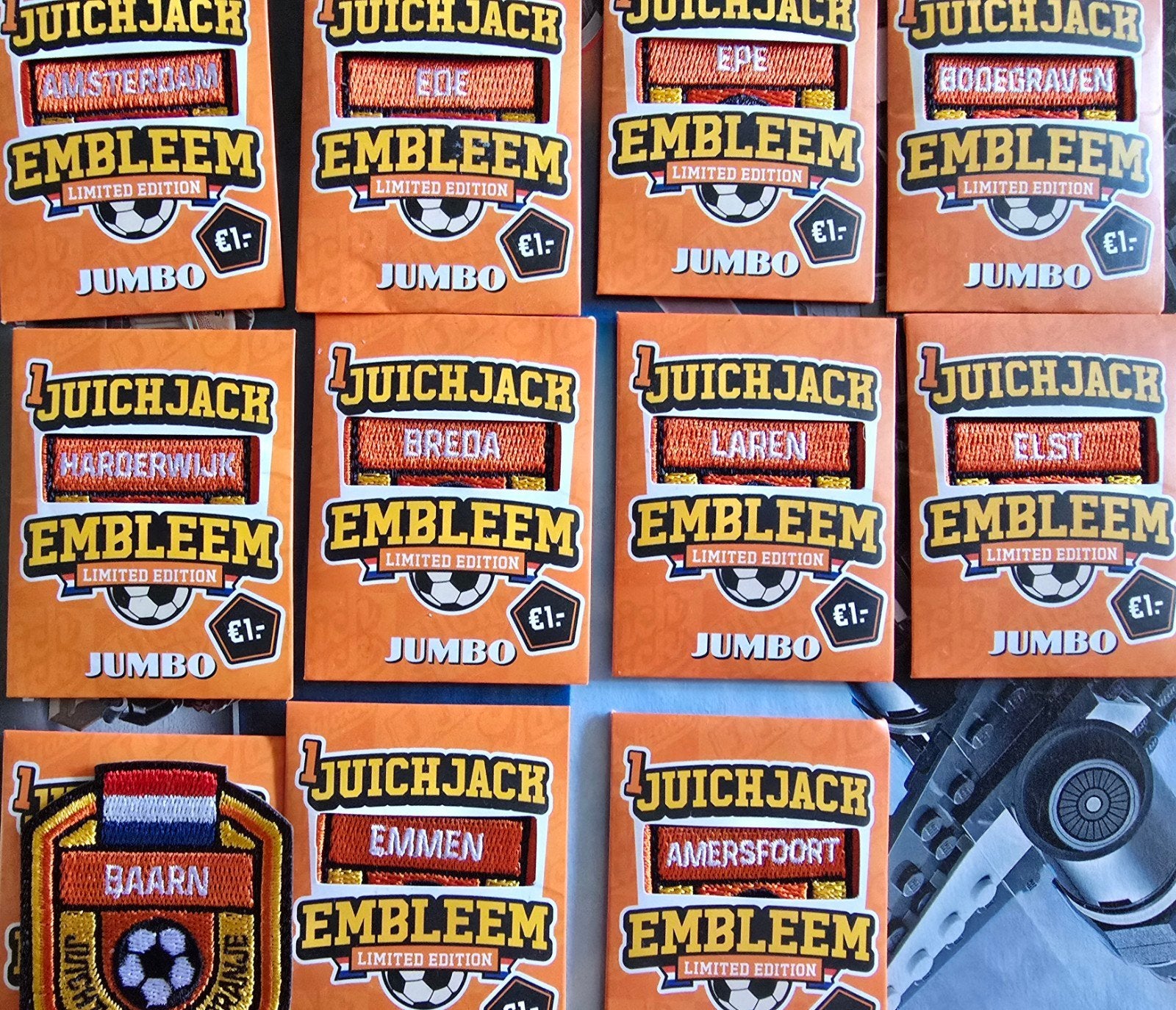 jumbo juich emblemen limited edition plaatsnamen, Ophalen of Verzenden