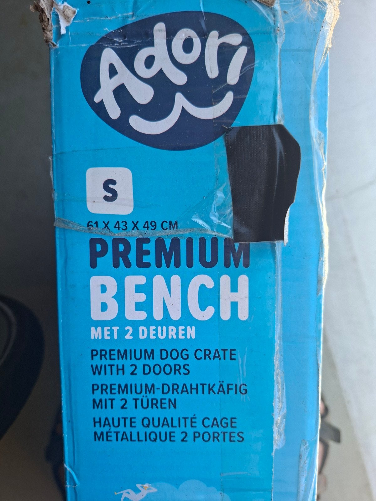 Bench voor kleine hond, Ophalen